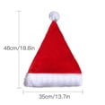 thumbnail image 2 of Adorno de disfraz navideño de peluche para fiestas navideñas y celebraciones festivas Gorro de Papá Noel iluminado con LED, 2 of 8
