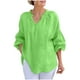 thumbnail image 1 of Vestidos Casuales Para Mujer, Blusas De Mujer De Moda Cárdigan informal de lino para mujer con mangas tres cuartos, color transparente, multicolor., 1 of 5