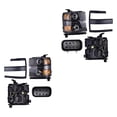 thumbnail image 1 of Par de Faros DEPO Silverado 3500 2015 A 2018 Chevrolet Filo Negro C/Lupa, 1 of 4