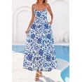 thumbnail image 3 of PRETTYGARDEN Womens Spring Boho Maxi Dress Eyelet Floral Long Flowy Sundresses Summer Beach Vacation Clothes, 3 of 8