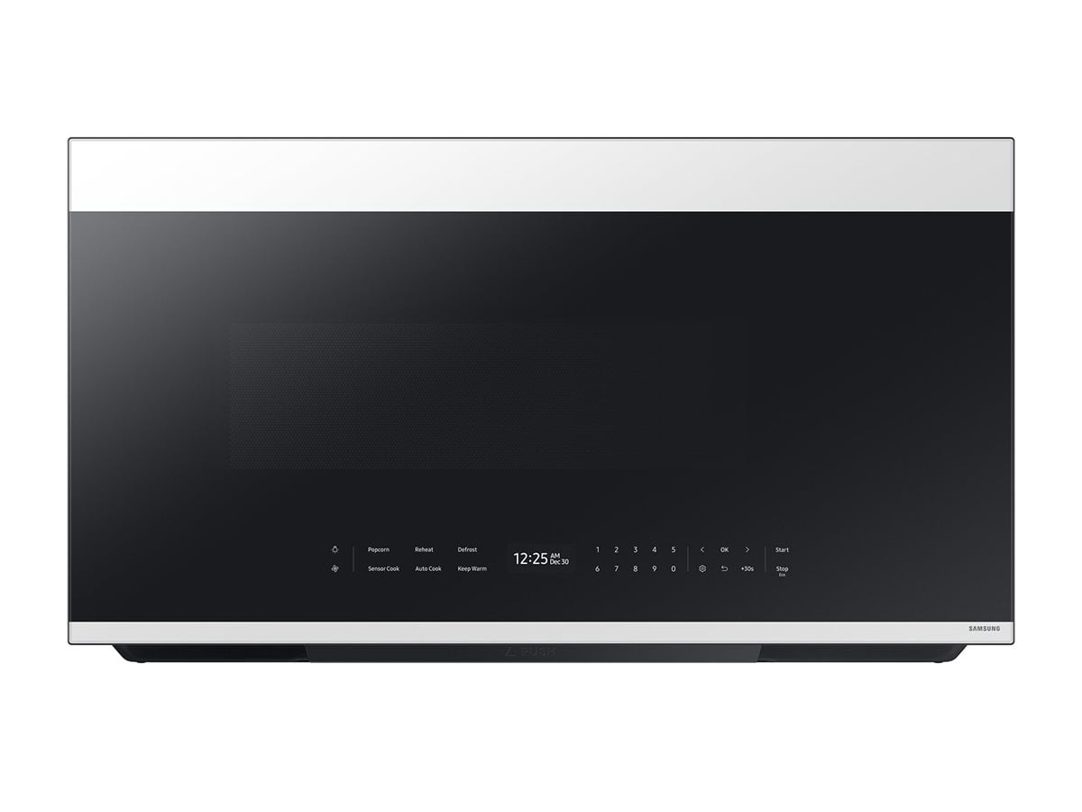 Samsung ME21DB670012 2.1 Cu. Ft. White Glass Over-the-Range Microwave