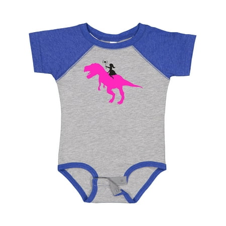 

Inktastic Princess Riding Her T-Rex Gift Baby Girl Bodysuit