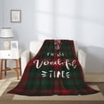thumbnail image 2 of Sikiie Wonderful Time Christmas Cozy Flannel Fleece Throw Blanket: Lightweight & Thick for All Seasons - Perfect for Women, Men, & Kids"80"x60", 2 of 6