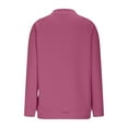 thumbnail image 6 of Stamzod Early Fall Fashion Half Zip Pullover Women Sweatshirt Casual Long Sleeve Tops Plus Size Crewneck Sweatshirts Women Clothes Hot Pink L, 6 of 6