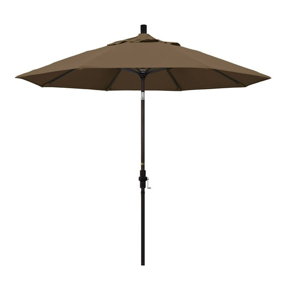 California Umbrella 9 ft. Sunbrella Aluminum Single Vent Tilt Market Umbrella