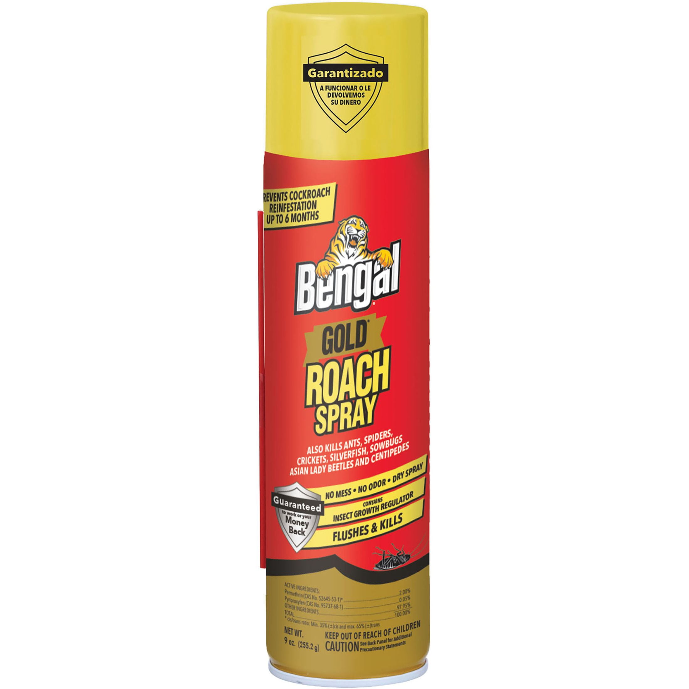 (6 pack) Bengal Gold Roach Spray 9 oz Aerosol Can