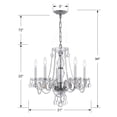 thumbnail image 4 of Crystorama Lighting - Five Light Chandelier - Chandelier - Crystal - Five Light, 4 of 6