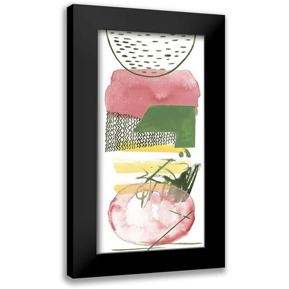 Wang, Melissa 9x14 Black Modern Framed Museum Art Print Titled - Meadow Field II