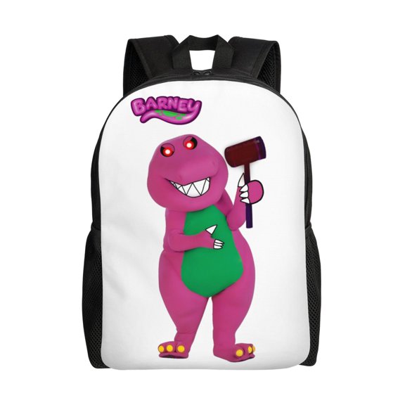 Barney Backpack Casual Daypack Large Capacity Travel Work College Back Pack Novelty Computer Bag Laptop Bag