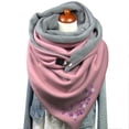 thumbnail image 4 of Écharpes Boho Vintage Imprimé Femmes Enveloppes Hiver Chaud Écharpes Courtes, 4 of 4
