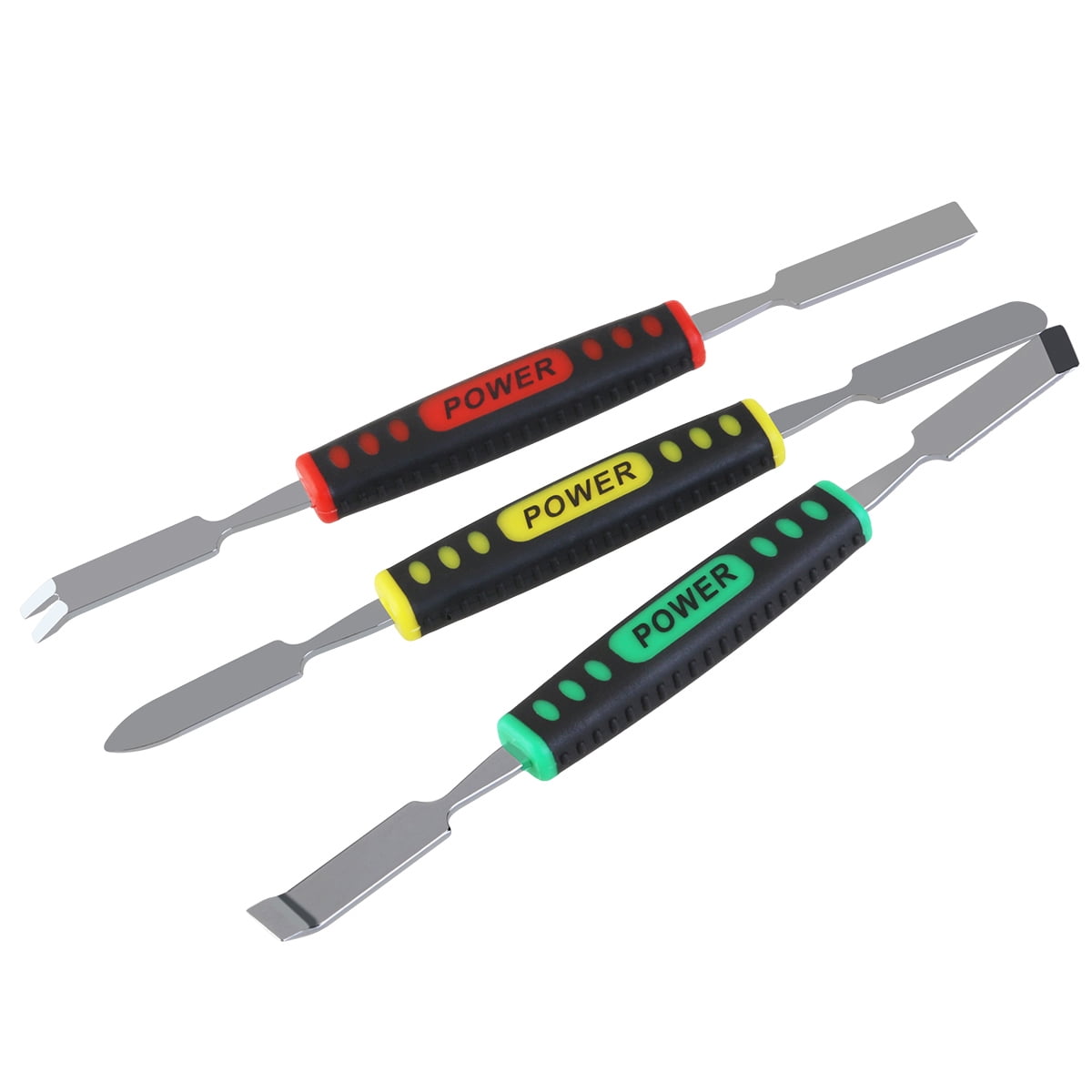 RUNROTOO 3Pcs Prying Tool Set for Cell Carbon Steel Comfortable Grip