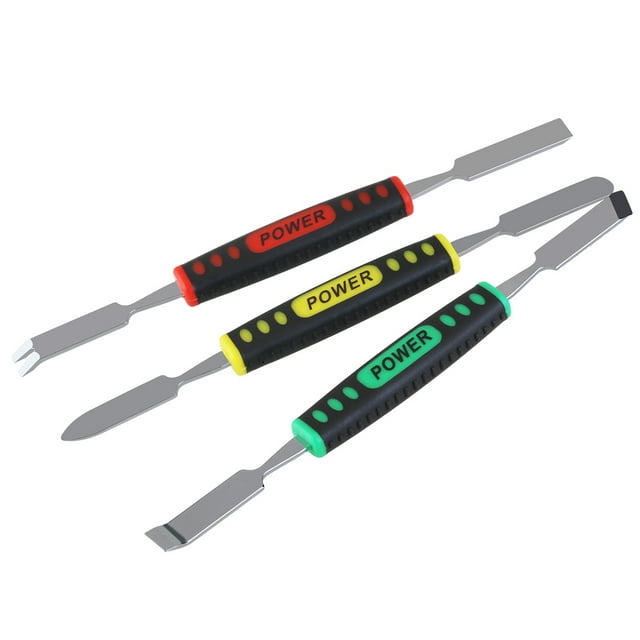 KONTONTY 3Pcs Phone Opening Tool Set with Lightweight Anti Rust Pry Tools Assorted Color for Phones