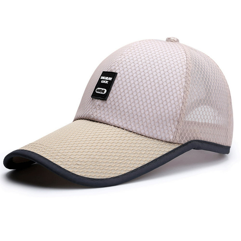 Generic Men Summer Outdoor Sports Hat Bend Brim Breathable Mesh