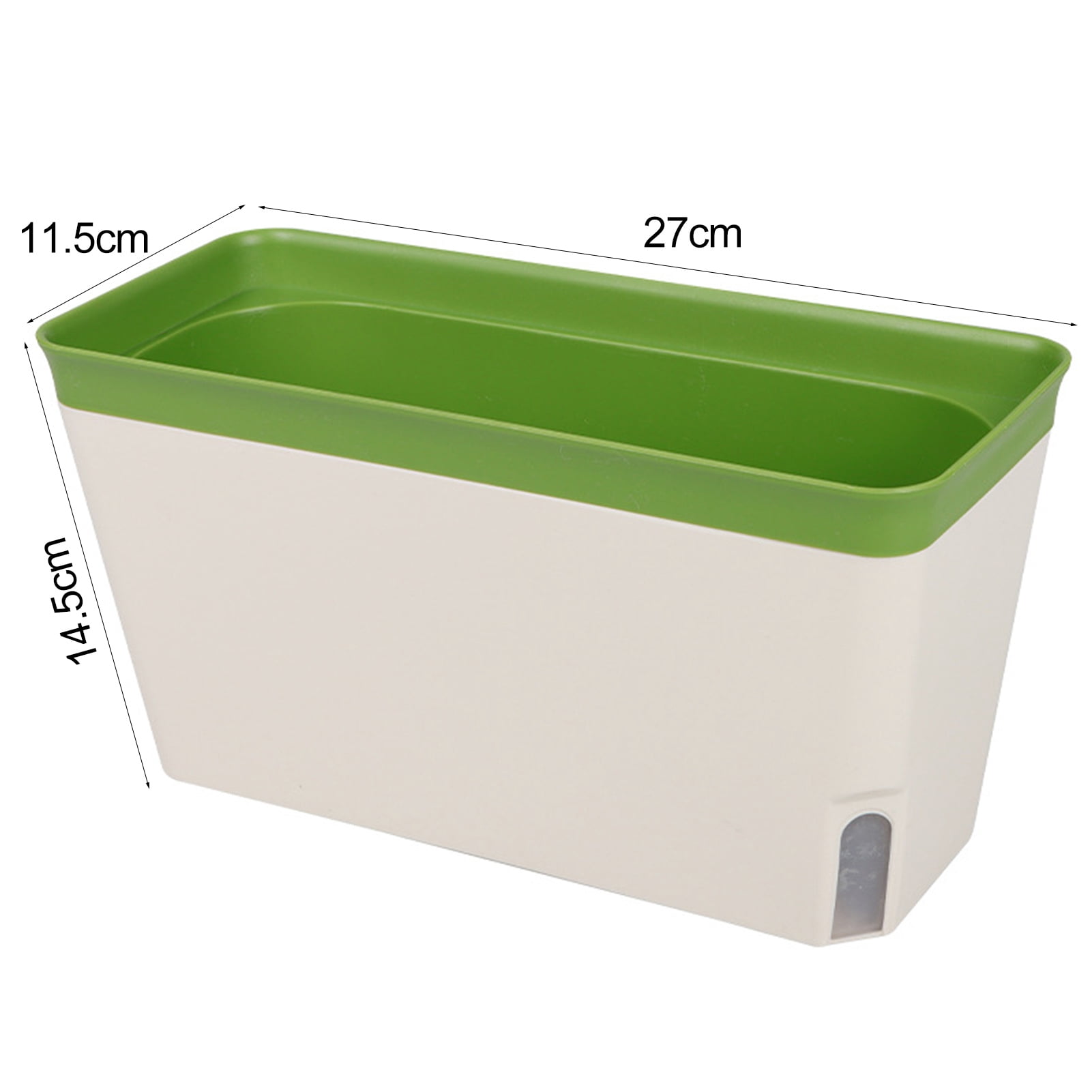 AYYUFE Self Watering Plant Pot Rectangle Modern Double Layer Indoor Windowsill Desktop Flower Herb Succulent Planter Box Gardening Supplies