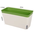 thumbnail image 6 of AYYUFE Self Watering Plant Pot Rectangle Modern Double Layer Indoor Windowsill Desktop Flower Herb Succulent Planter Box Gardening Supplies, 6 of 8