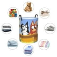 thumbnail image 4 of Silaia Bluey Print Round Laundry Clothes Hamper,Laundry Basket with Handles,Baby Toys Storage Organizer,Bins Laundry Basket for Bathroom, Bedroom Decorate-Medium, 4 of 6