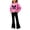 Hot Pink, variant on Cethrio Girls Outfit Sets Long Sleeve, Printed Casual Spring Fall 2 Piece Girls Clothing Sets Size 7-8 T Hot Pink