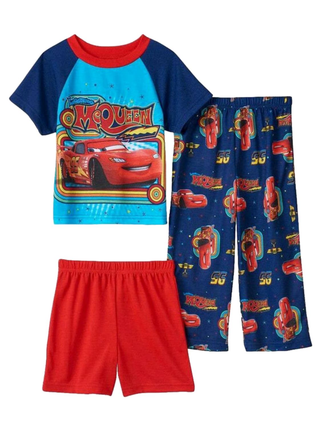 Kids Boys Lightnning McQueen Pajamas Thermal Underwear Nightwear Clothes Outfits