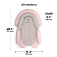 thumbnail image 2 of Funda de Protección Diono Negro, Gris/Rosado Cuddle Soft, 2 of 9