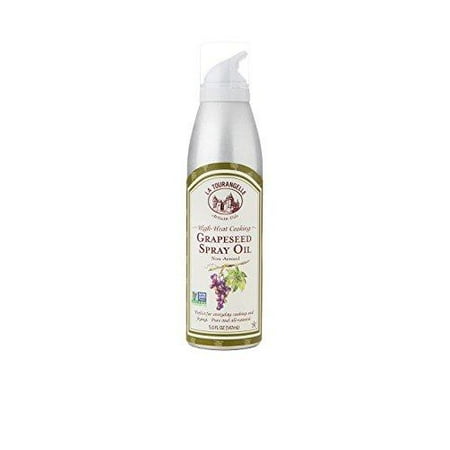 La Tourangelle, Grapeseed Oil Spray 5 Fl. Oz., High Heat, All-Natural, Artisanal, Great for Cooking, Sauteing, Marinating, and