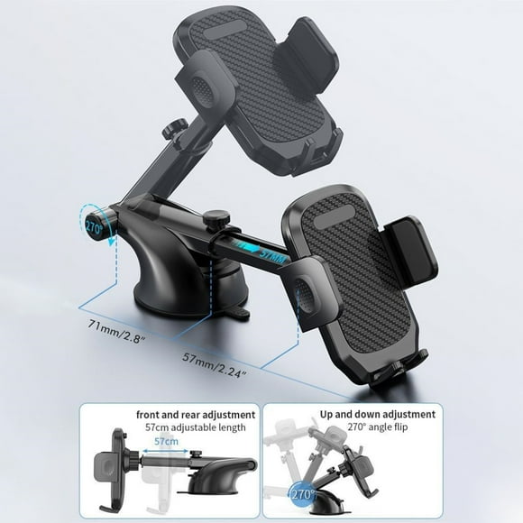 Car Phone Mount Car Phone Holder Car Phone Mount Suction Cup Phone Holder For Car Dashboard Windshield Air Vent Hands Free Universal Phone Holder