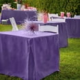 thumbnail image 2 of Tablevogue 34-Inch Square Violet Table Cover, 2 of 8