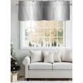 thumbnail image 5 of Gray White Ombre Curtain Valances for Windows, Greyish Gradient Minimalist Aesthetic Kitchen Valance Window Treatment, Light Filtering Block Curtains for Bathroom/Bedroom/Living Room 42'' x 18'', 5 of 9