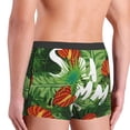 thumbnail image 4 of Bingfone Palm Leaves And Tropical Flowers Men's Underwear - Casual Stretch Boxer Briefs-Large, 4 of 7
