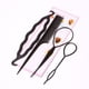 thumbnail image 2 of Xihbxyly Herramientas para Peinar El Cabello, Juego de 3 Piezas para Hacer Trenzas Francesas, Peine de Cola de Rata para Un Peinado Preciso, Herramienta Flexible para Bucles de Cabello para Peinados, 2 of 4