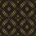 thumbnail image 1 of Ahgly Company Indoor Square Patterned Night Black Area Rugs, 6' Square, 1 of 6