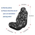 thumbnail image 2 of Goofa Hand Drawn Snake Printed Car Seat Covers, Automotive Seat Covers for Cars Trucks and SUVs, Quick Setup Universal Fit Elastic Seat Covers-2 PCS, 2 of 6
