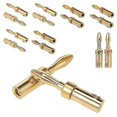 thumbnail image 1 of Banana Plug Connector Corrosion-Resistant Banana Connector for Audio Video Amplifier Speaker Cable Jack, 1 of 5
