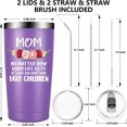 thumbnail image 3 of Gifts for Mom from Daughter, Son, Husband First Mothers Day Gifts for Mom Women, Wife - Funny Birthday Gifts Ideas for Mom -Personalized Best Mom Ever Presents for New Mom,Bouns Mom 20 oz Tumbler, 3 of 6