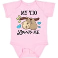 thumbnail image 3 of Inktastic My Tio Loves Me with Sloth and Hearts Boys or Girls Baby Bodysuit, 3 of 5