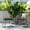 Natural/Black, variant on BizChair Club Chairs Bohemian Wicker/Rattan Solid Print Natural/Black (Set of 2)