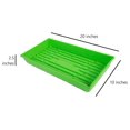 thumbnail image 5 of 10" x 20" Plastic Seed Starting Tray, Green, 2.5" (Pack of 10) - No Drainage Holes, Ideal for Greenhouses or Indoor Gardening - Made of Thick, Strong Plastic, 5 of 5