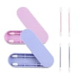 thumbnail image 1 of 2 Pack Reusable Cotton Ear Swabs, 4 Washable Soft Silicone Sticks With Travel Case For Makeup Ear Cleaning, 1 of 1