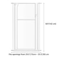 thumbnail image 7 of unipaws 56" Extra Tall Pet Gate, Clear Acrylic Tall Cat Gate, White, 7 of 7