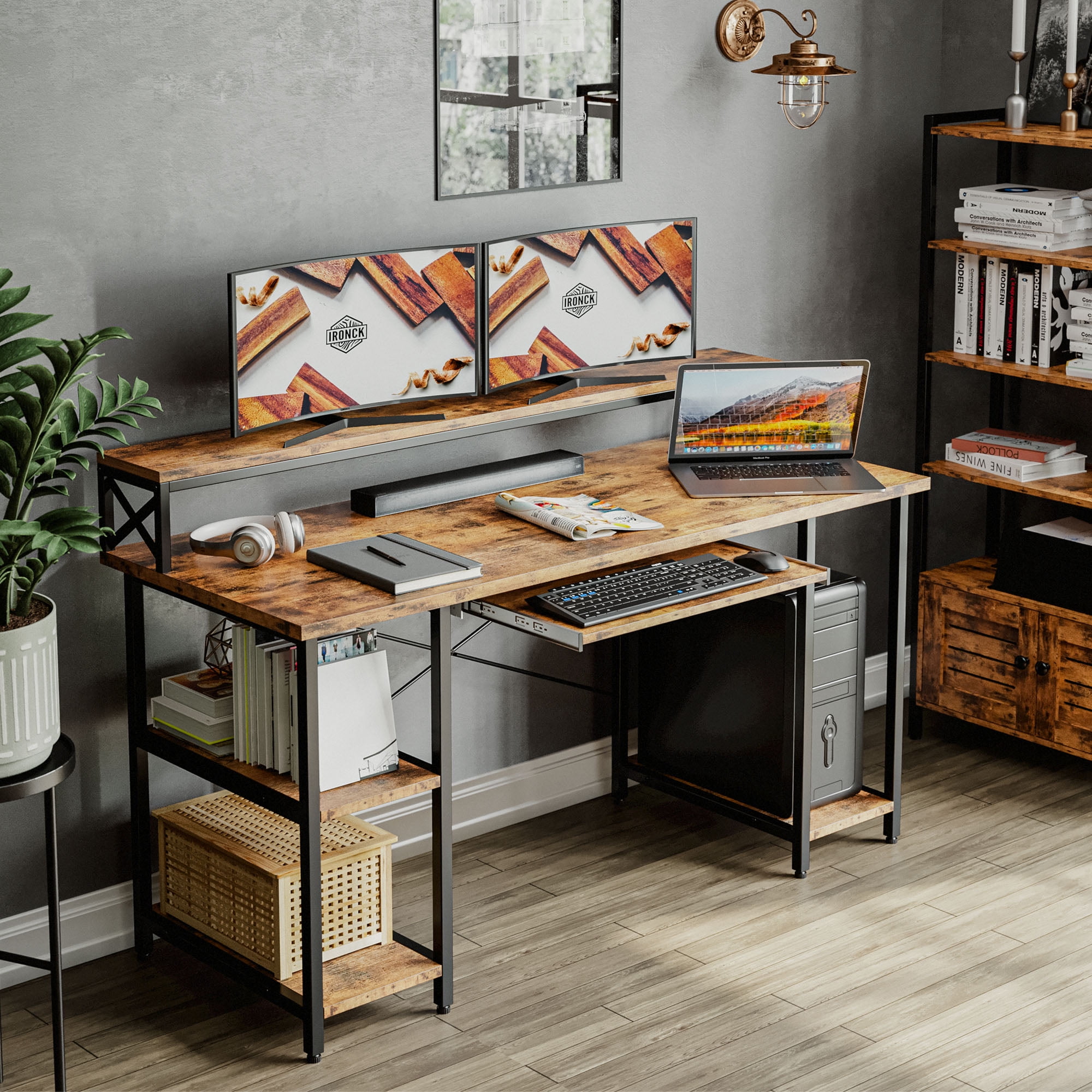Ironck industrial computer desk 55 deals