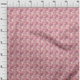 thumbnail image 3 of oneOone Silk Tabby Pink Fabric Travel Diy Clothing Quilting Fabric Print Fabric By Yard 42 Inch Wide, 3 of 4