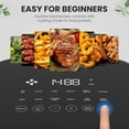 thumbnail image 4 of Air Fryer, 6QT Square Airfryer with Visual Window, 400℉ Fast Heating Air Fryers Oven with Timer, Auto-Off, Non Toxic & Non Stick, Multiple 12 Modes for Roast, Bake, Dehydrate, Fry, Reheat, 4 of 5