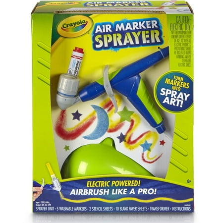 UPC: 0071662468064 | Crayola Air Marker Sprayer Set  18 Pieces