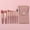 Pink, variant on Wood Handle Morandi Makeup Brush Set Mini Portable Soft Hair Beauty Tool Kit 8PCS