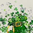 thumbnail image 4 of St. Patrick''s Day Tablecloth, Green Oval Tablecloth 60x84Inch, Polyester Waterproof Tablecloth, Shamrock Elf St. Patrick''s Day Festive Kitchen Table Decoration for Dinner, Party, 4 of 5