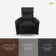 thumbnail image 5 of Sillón Reclinable Onstore Reposet London Lino Negro, 5 of 10
