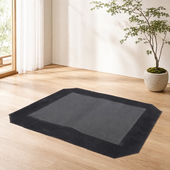 COOPHYA Black Elevated Dog Bed Replacement Cover, Breathable Mesh Pet Cot Cover for Dogs, Comfortable Outdoor and Indoor Use