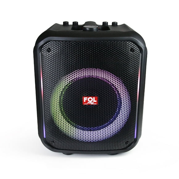 Bocina Fol Inalámbrica Bluetooth Portátil Micrófono Negro FS-L1218