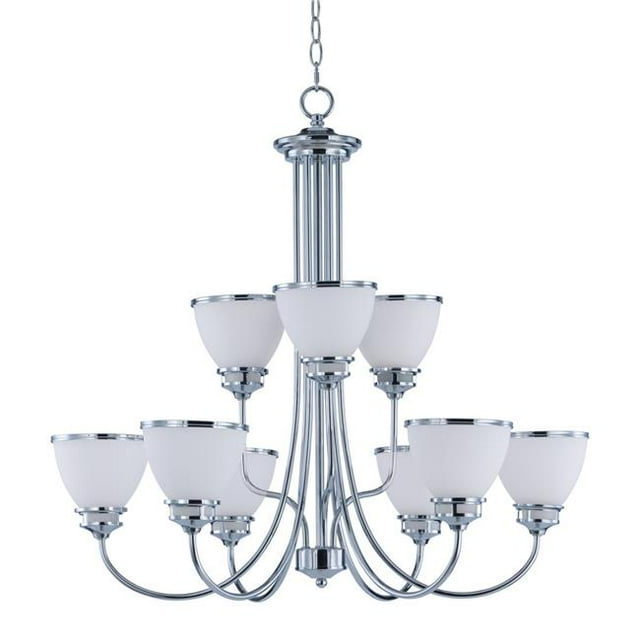 Maxim 21587SWPC Novus 9-Light Chandelier, Polished Chrome