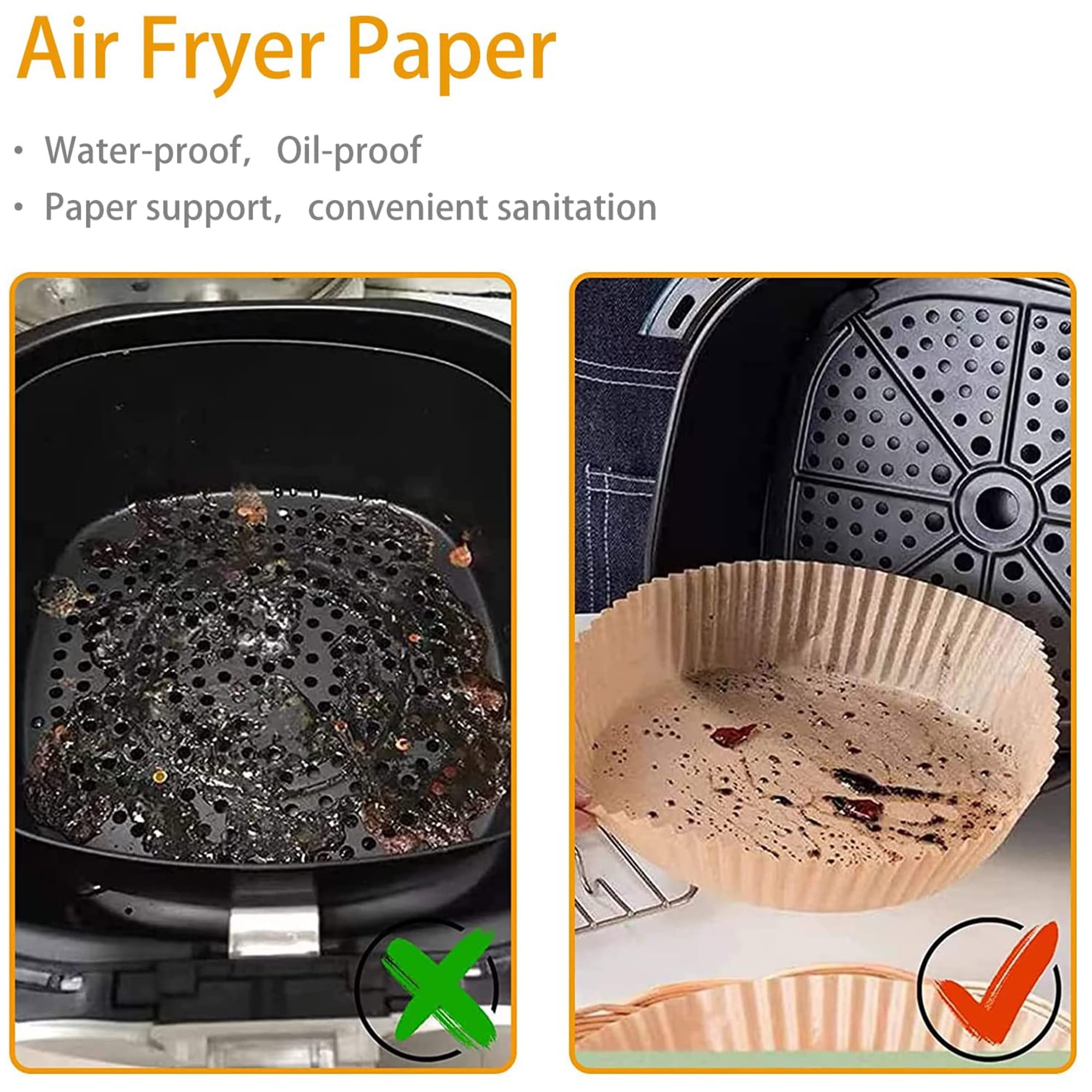Elbourn Air Fryer Disposable Paper Liner 200pcs Cooking Paper for