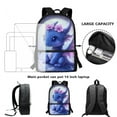 thumbnail image 4 of Yuyamidu Cute Dragon Bookbag and Lunch Box Set 5th Grade Bookbags for Girls with a Lunchbox 4 Piece Flower Backpack with Lunch Bag Pencil Case Water Bottle Carrier Bag Primary School Bag for Kids, 4 of 7